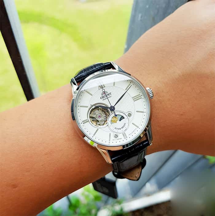 Đồng hồ Orient Sun And Moon RA-AS0005S00B d&acirc;y da